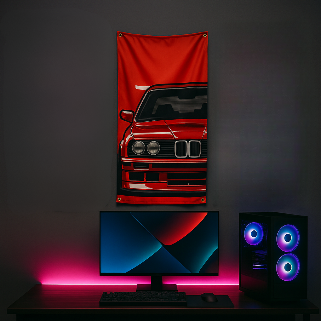 Crease-Free Durable Sports Car Banners
