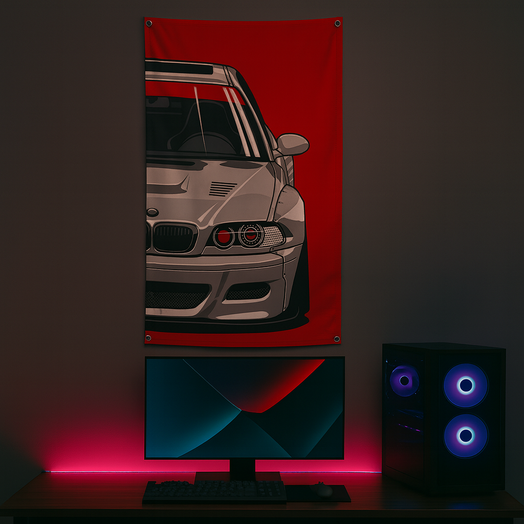 Crease-Free Durable Sports Car Banners