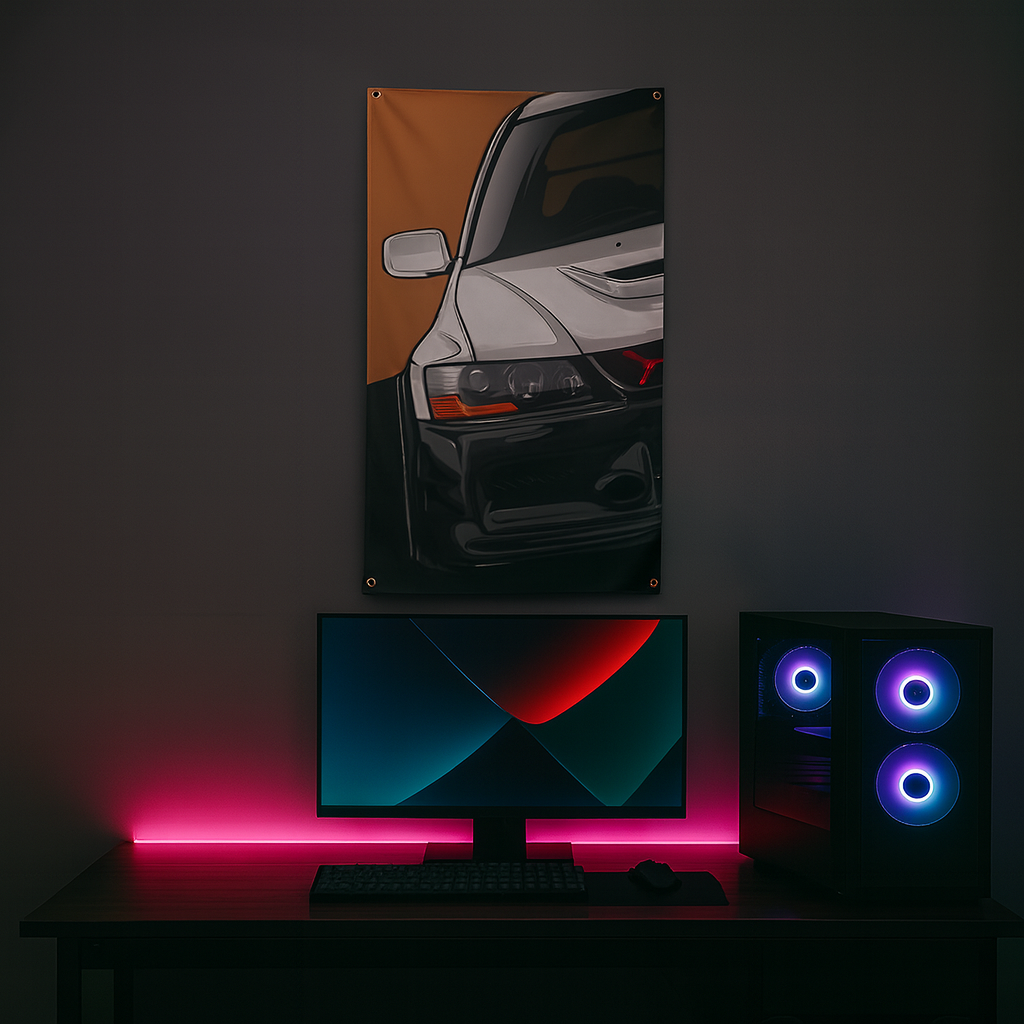 Crease-Free Durable Sports Car Banners