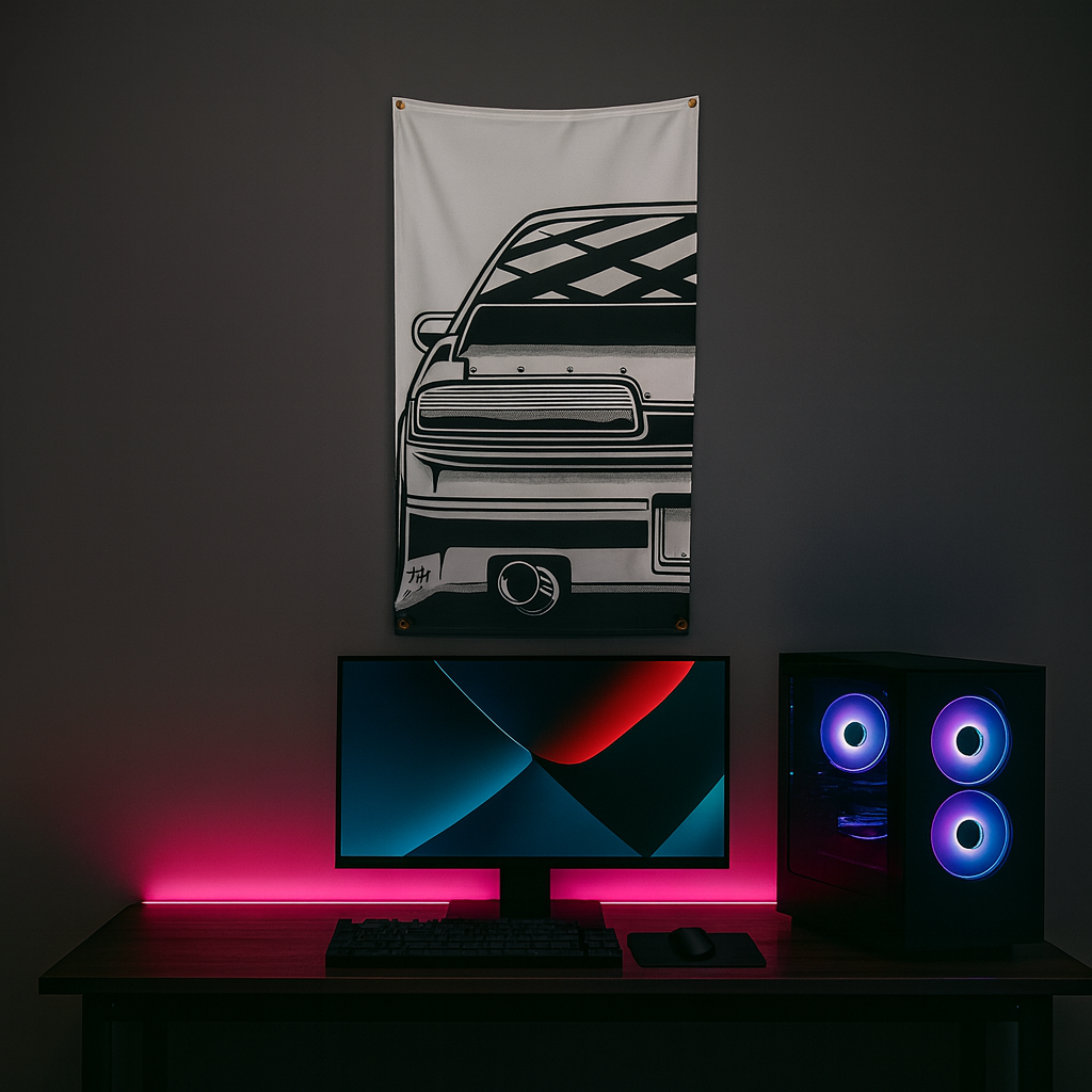 Crease-Free Durable Sports Car Banners