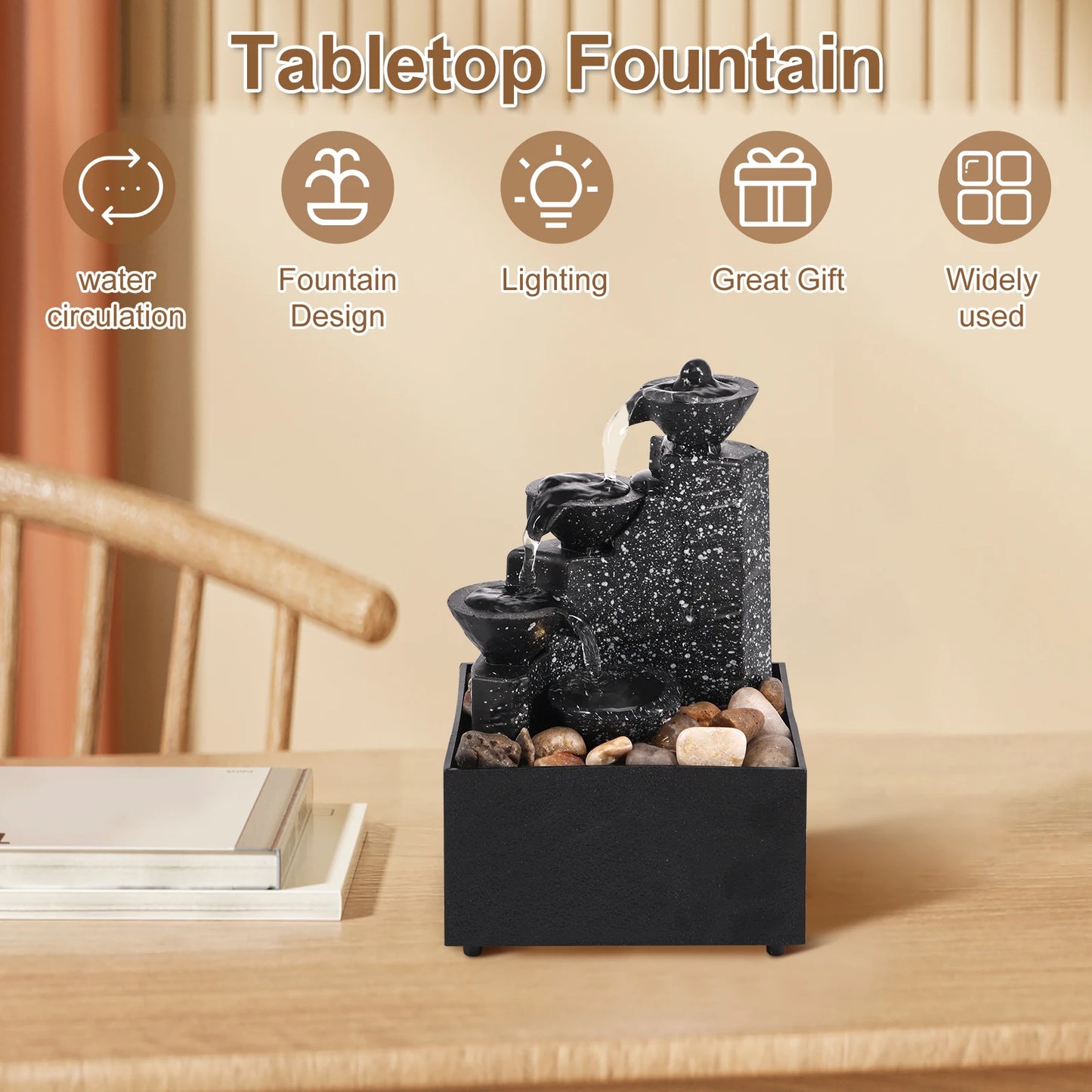 Relaxing Indoor Water Fountain