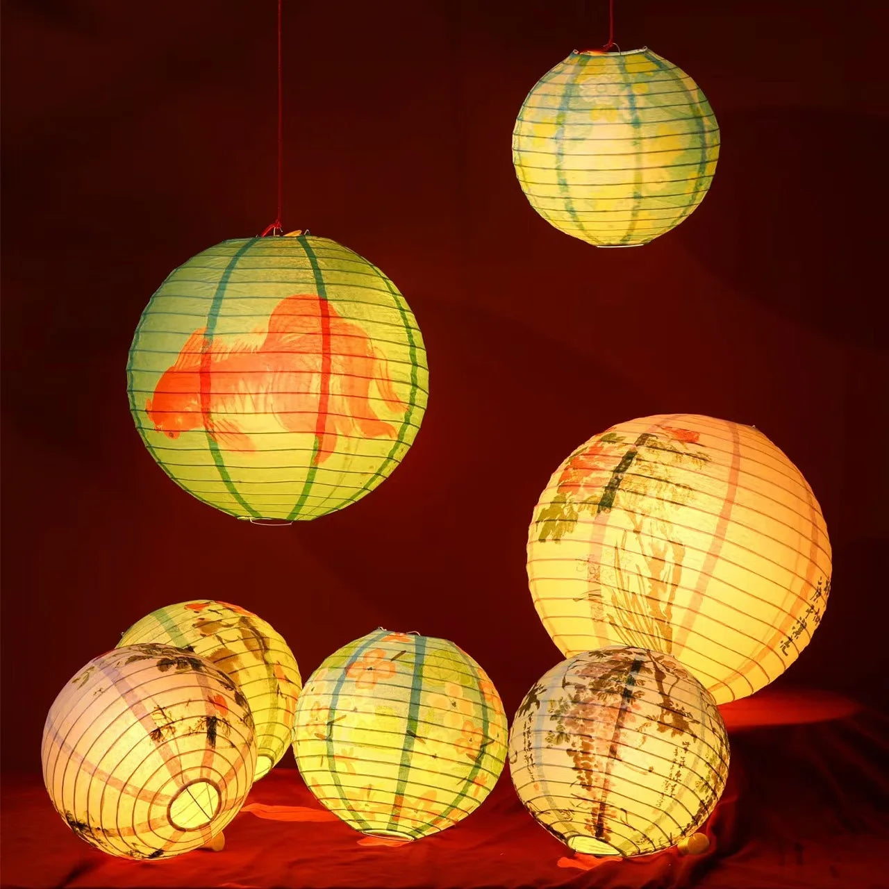 Easy To Hang Festive Paper Lanterns
