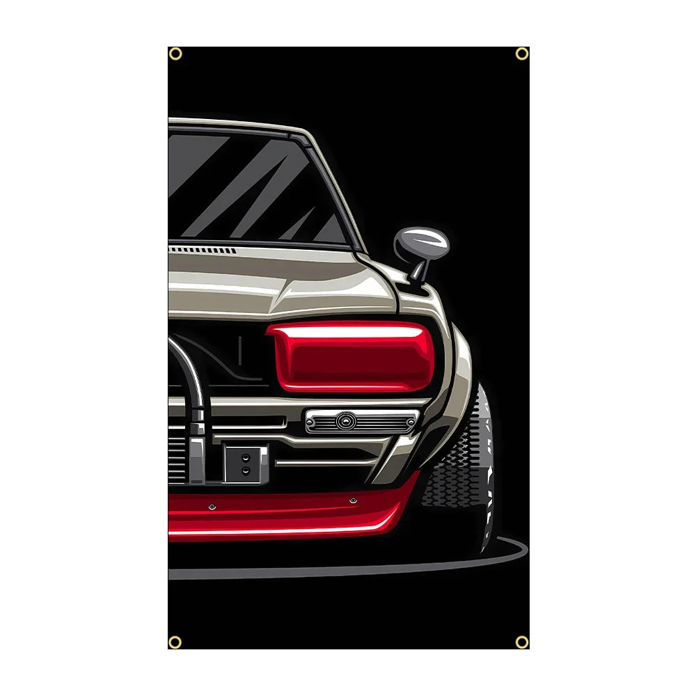 Crease-Free Durable Sports Car Banners