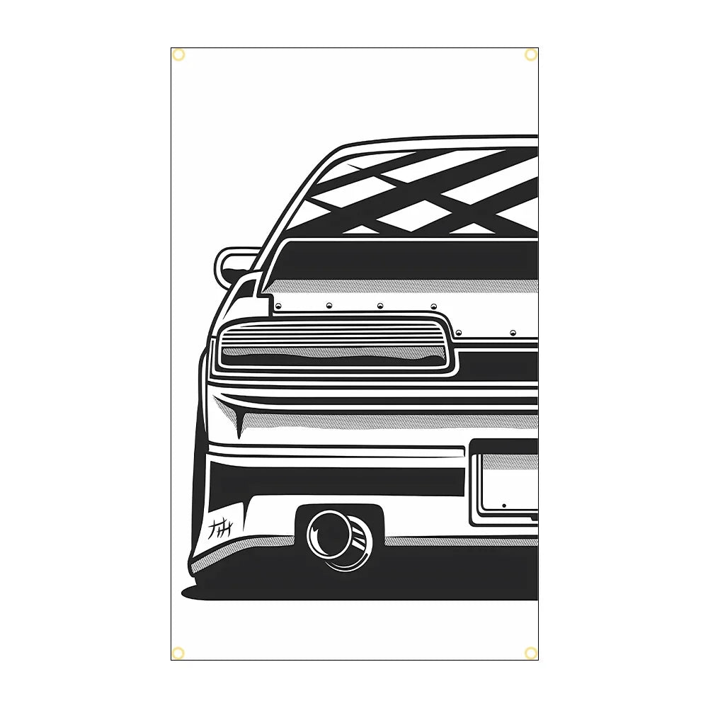 Crease-Free Durable Sports Car Banners
