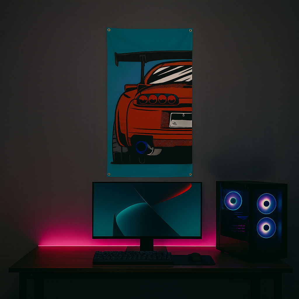 Crease-Free Durable Sports Car Banners