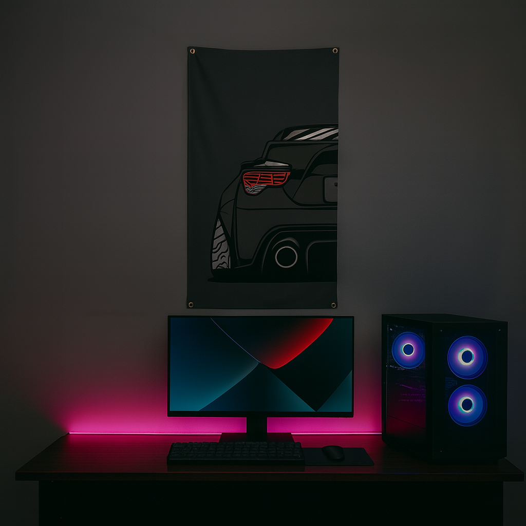 Crease-Free Durable Sports Car Banners