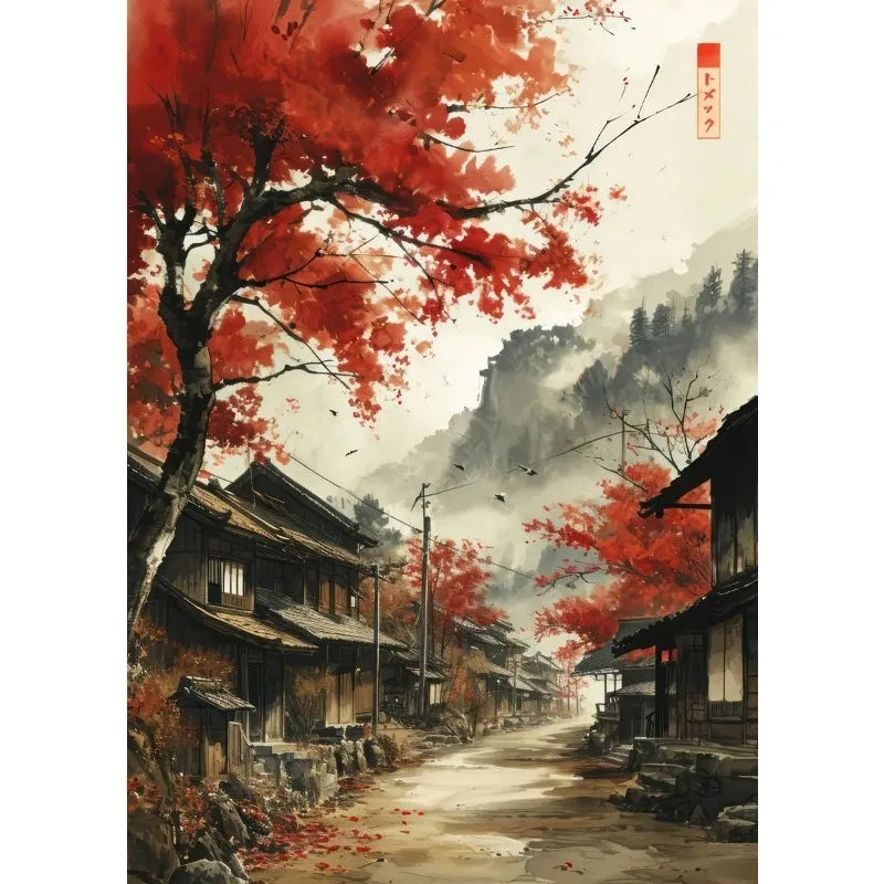 Japanese Modern Wall Art Canvas