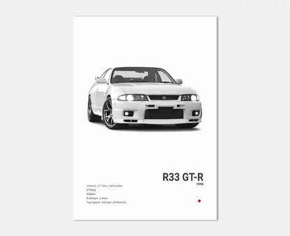 Minimalist JDM Car Posters