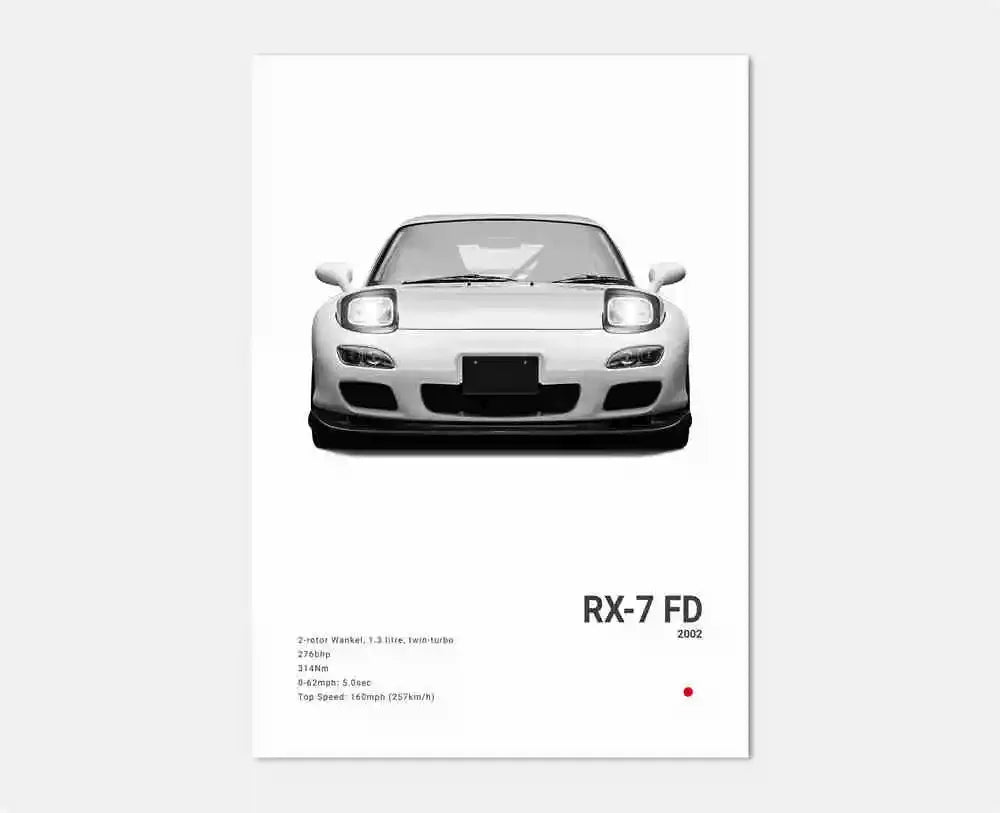 Minimalist JDM Car Posters