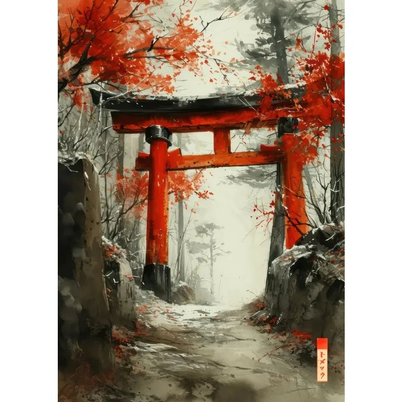 Japanese Modern Wall Art Canvas